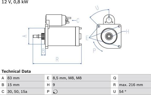 BOSCH 0 986 013 590 - Starter car-mod.net