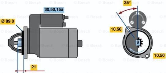 BOSCH 0 986 013 160 - Starter car-mod.net