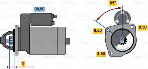BOSCH 0 986 013 210 - Starter car-mod.net
