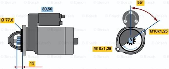 BOSCH 0 986 017 651 - Starter car-mod.net