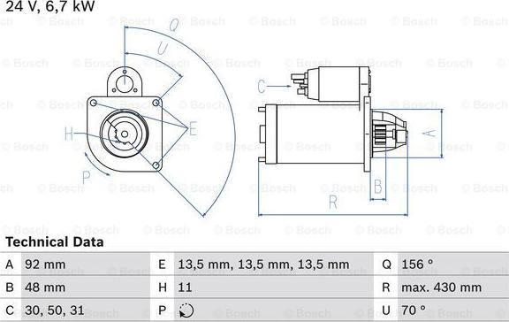 BOSCH 0 986 017 810 - Starter car-mod.net