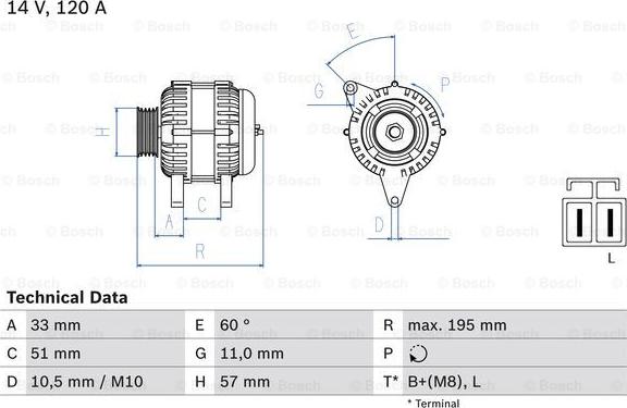 BOSCH 0 986 081 060 - Alternator car-mod.net