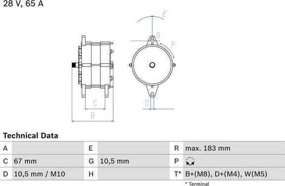 BOSCH 0 986 039 490 - Alternator car-mod.net