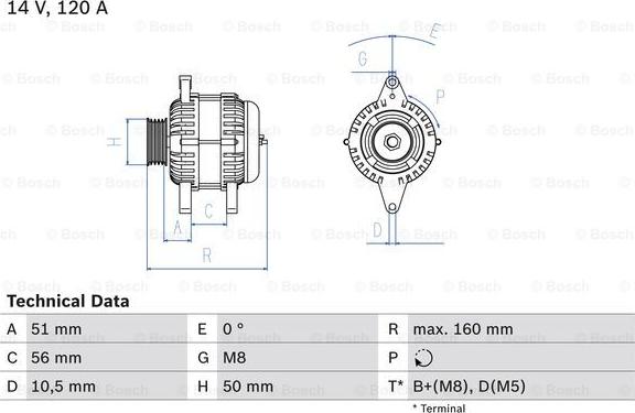 BOSCH 0 986 039 240 - Alternator car-mod.net