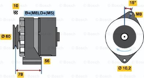 BOSCH 0 986 034 520 - Alternator car-mod.net