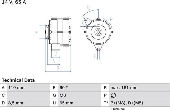 BOSCH 0 986 034 230 - Alternator car-mod.net