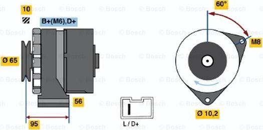 BOSCH 0 986 036 891 - Alternator car-mod.net