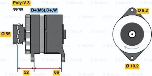 BOSCH 0 986 036 860 - Alternator car-mod.net