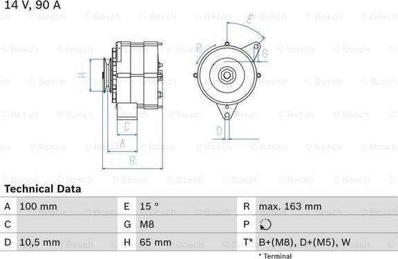 BOSCH 0 986 036 790 - Alternator car-mod.net