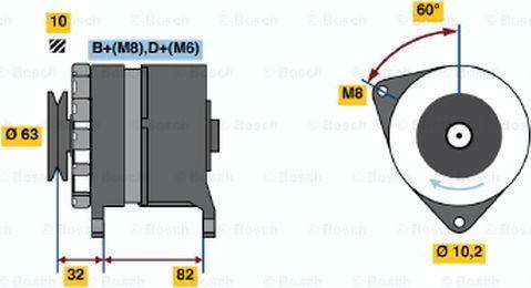 BOSCH 0 986 038 300 - Alternator car-mod.net