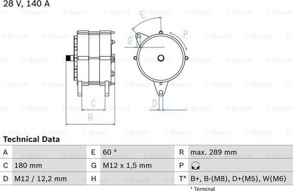 BOSCH 0 986 038 290 - Alternator car-mod.net