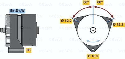 BOSCH 0 986 033 570 - Alternator car-mod.net