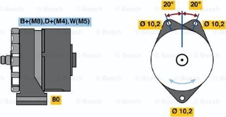BOSCH 0 986 033 100 - Alternator car-mod.net