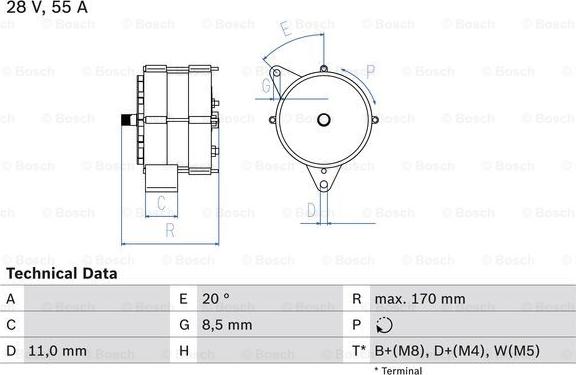 BOSCH 0 986 033 840 - Alternator car-mod.net