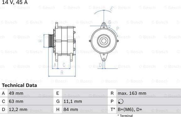 BOSCH 0 986 033 880 - Alternator car-mod.net