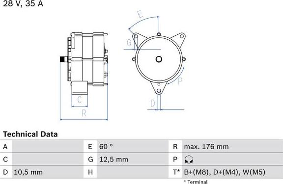 BOSCH 0 986 037 440 - Alternator car-mod.net