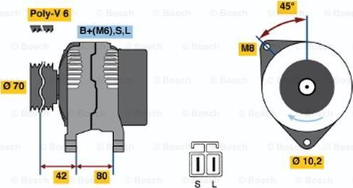 BOSCH 0 986 037 071 - Alternator car-mod.net