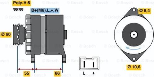 BOSCH 0 986 037 311 - Alternator car-mod.net