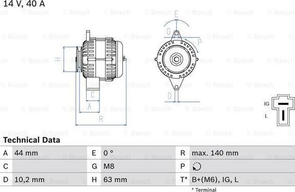 BOSCH 0 986 037 271 - Alternator car-mod.net
