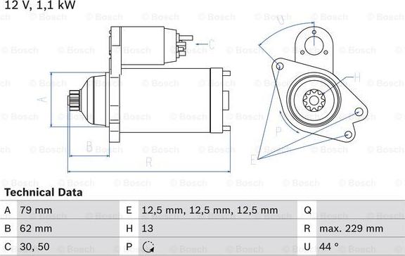 BOSCH 0 986 029 110 - Starter car-mod.net