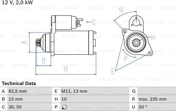 BOSCH 0 986 024 340 - Starter car-mod.net