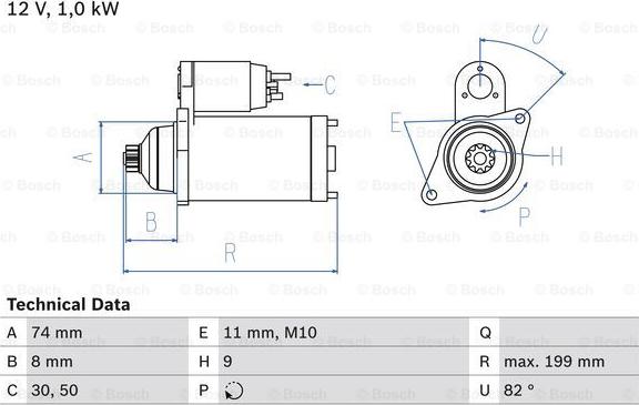 BOSCH 0 986 025 490 - Starter car-mod.net