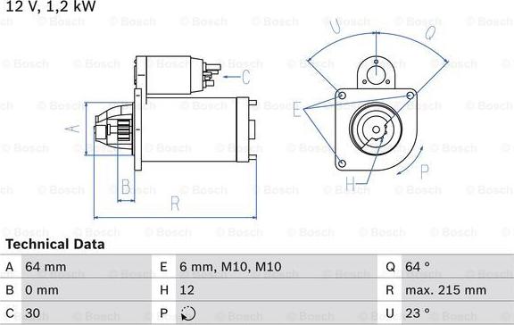 BOSCH 0 986 025 180 - Starter car-mod.net
