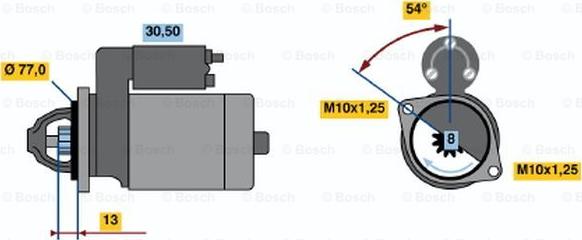BOSCH 0 986 020 391 - Starter car-mod.net