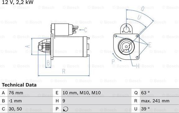 BOSCH 0 986 021 620 - Starter car-mod.net