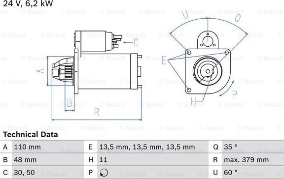 BOSCH 0 986 021 200 - Starter car-mod.net