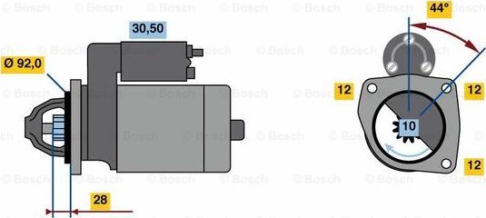 BOSCH 0 986 023 440 - Starter car-mod.net