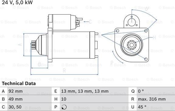 BOSCH 0 986 023 430 - Starter car-mod.net