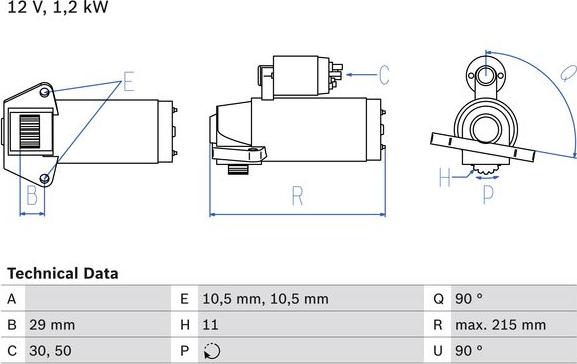 BOSCH 0 986 023 570 - Starter car-mod.net