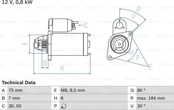 BOSCH 0 986 023 880 - Starter car-mod.net
