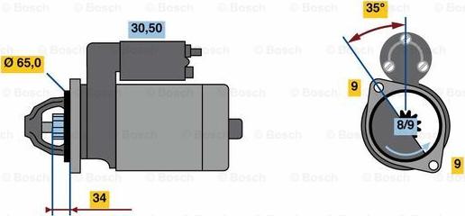 BOSCH 0 986 023 790 - Starter car-mod.net