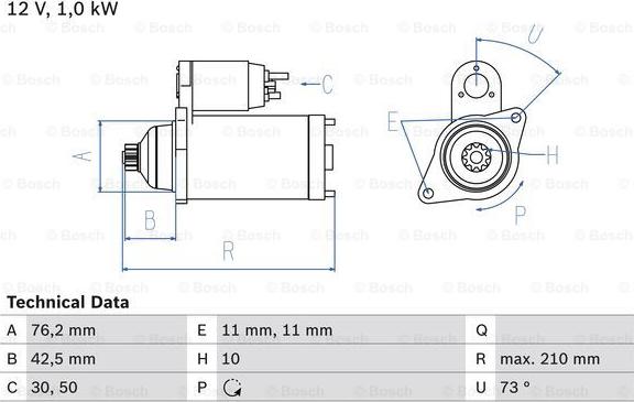 BOSCH 0 986 022 290 - Starter car-mod.net