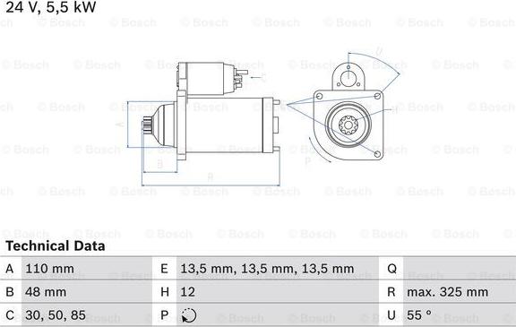 BOSCH 0 986 022 260 - Starter car-mod.net