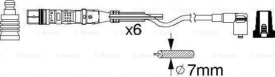 BOSCH 0 986 356 348 - Ignition Cable Kit car-mod.net