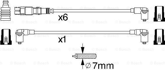 BOSCH 0 986 356 301 - Ignition Cable Kit car-mod.net