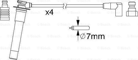 BOSCH 0 986 357 160 - Ignition Cable Kit car-mod.net