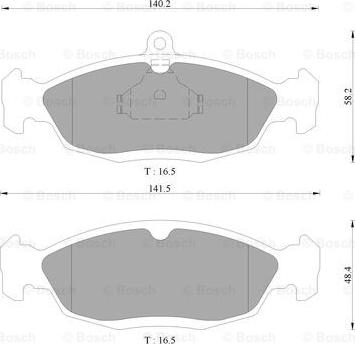 BOSCH 0 986 AB9 066 - Brake Pad Set, disc brake car-mod.net
