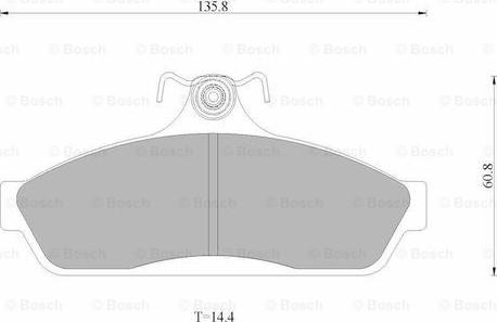 BOSCH 0 986 AB9 015 - Brake Pad Set, disc brake car-mod.net