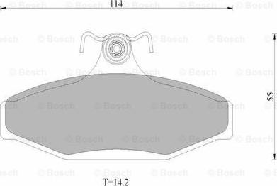 BOSCH 0 986 AB9 016 - Brake Pad Set, disc brake car-mod.net