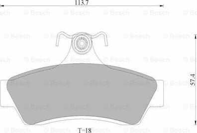 BOSCH 0 986 AB9 074 - Brake Pad Set, disc brake car-mod.net