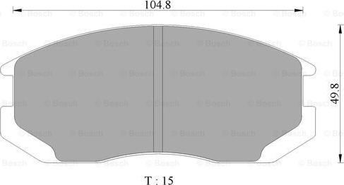 BOSCH 0 986 AB9 101 - Brake Pad Set, disc brake car-mod.net