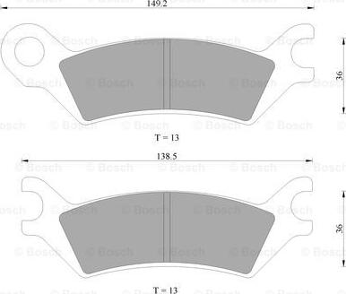 BOSCH 0 986 AB9 215 - Brake Pad Set, disc brake car-mod.net