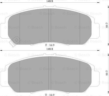 BOSCH 0 986 AB9 230 - Brake Pad Set, disc brake car-mod.net