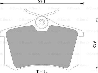 BOSCH 0 986 AB4 436 - Brake Pad Set, disc brake car-mod.net