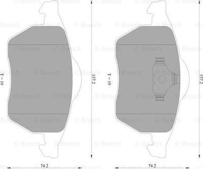 BOSCH 0 986 AB4 550 - Brake Pad Set, disc brake car-mod.net