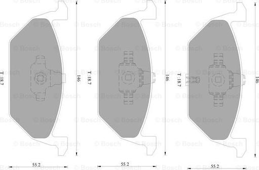 BOSCH 0 986 AB4 553 - Brake Pad Set, disc brake car-mod.net